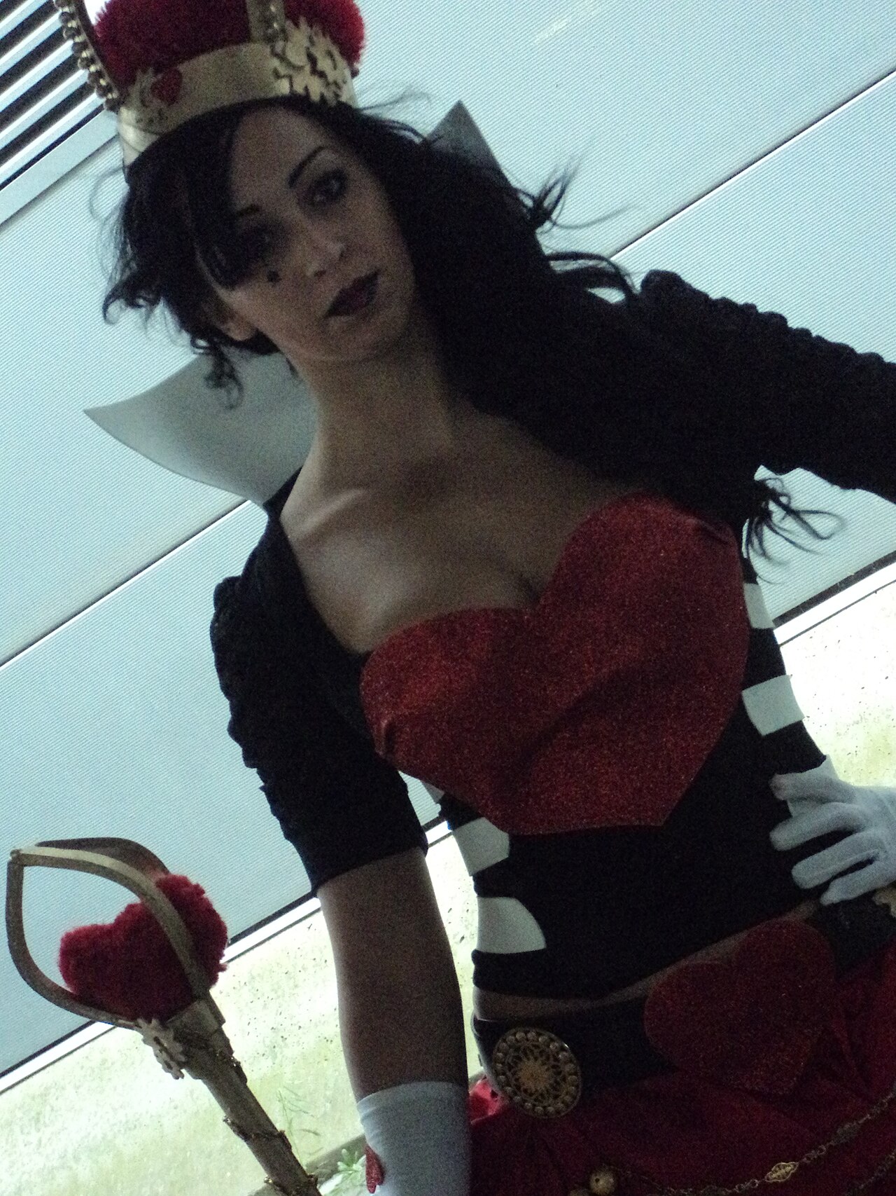 Cosplay della Regina di Cuori a Romics nel 2015