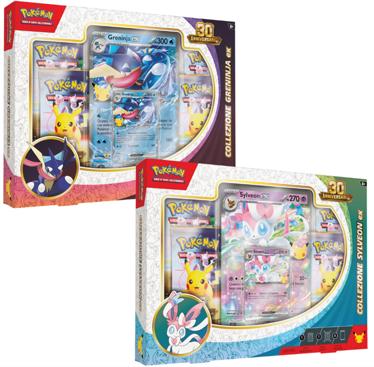 Collezione Greninja/Sylveon – 30 anniversario Pokemon – ITA – Artwork Casuale