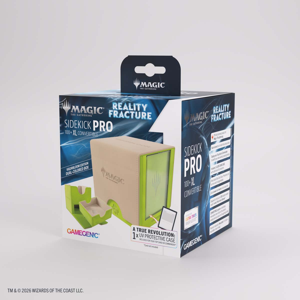GAMEGENIC Magic: The Gathering – Reality Fracture – Sidekick PRO 100+ XL – Vigorbloom