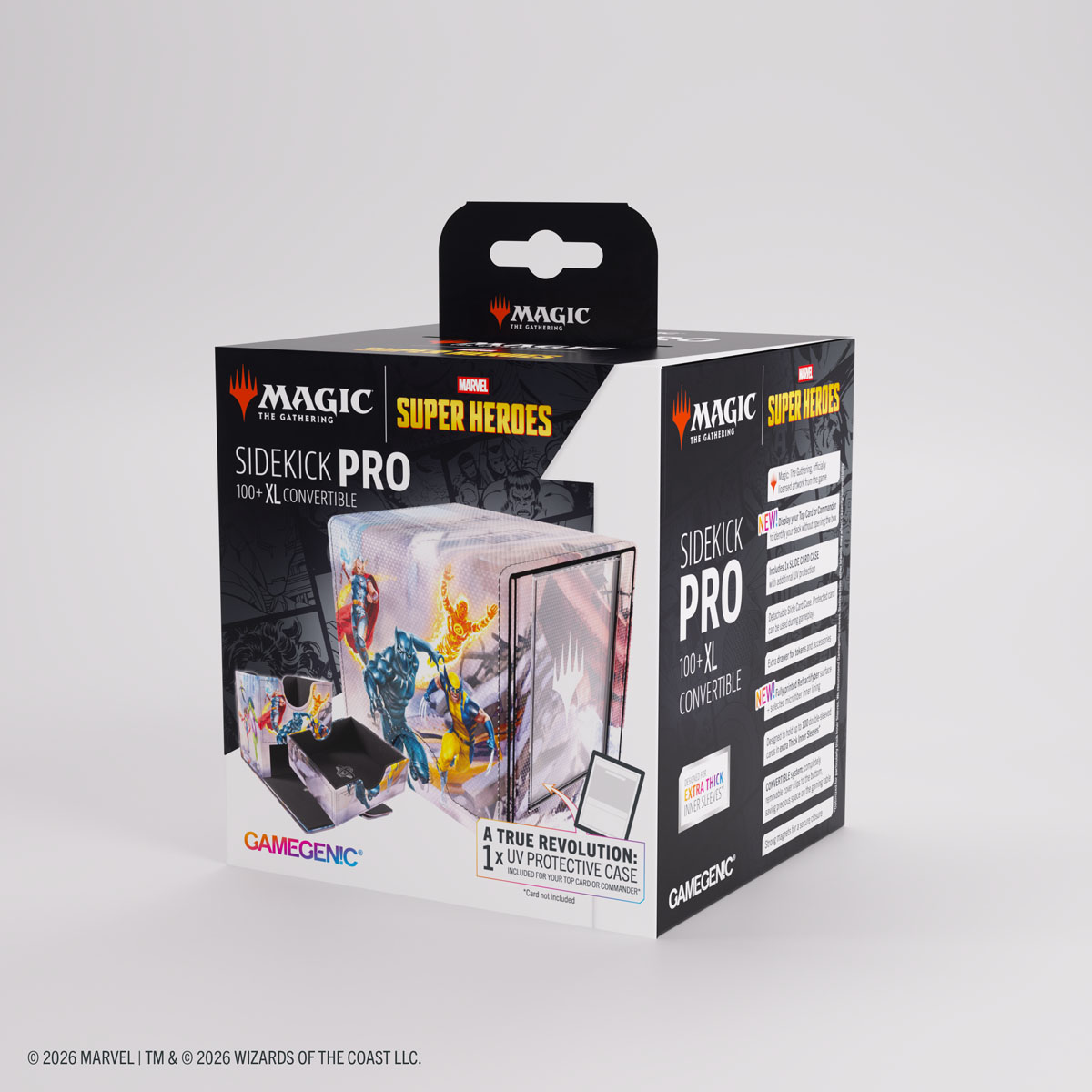 GAMEGENIC Magic: The Gathering – Marvel Super Heroes – Sidekick PRO 100+ XL – Marvel Super Heroes