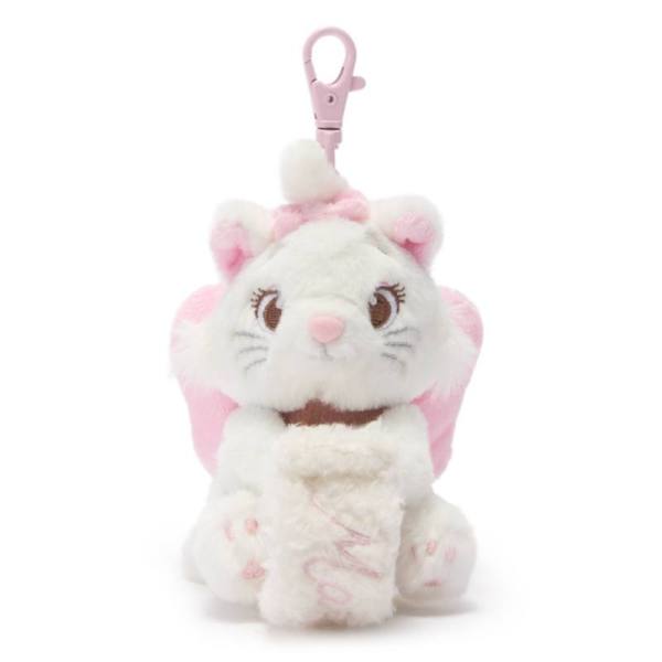 Porta cerchietto a scatto con orecchie e mini peluche Minou Disney Store, Gli Aristogatti, 7 cm