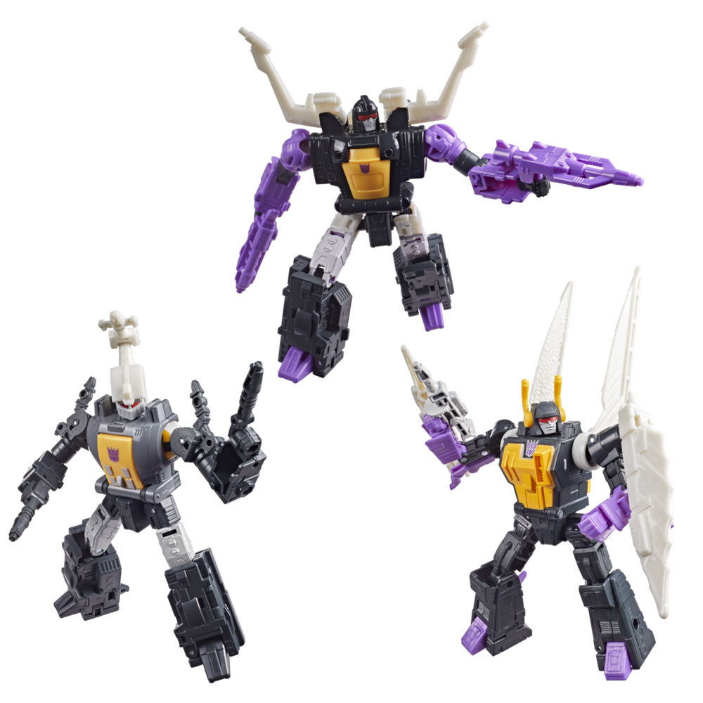 Transformers Studio Series The Transformers: The Movie MTMTE Collection Insecticon Bombshell, Insecticon Shrapnel & Insecticon Kickback