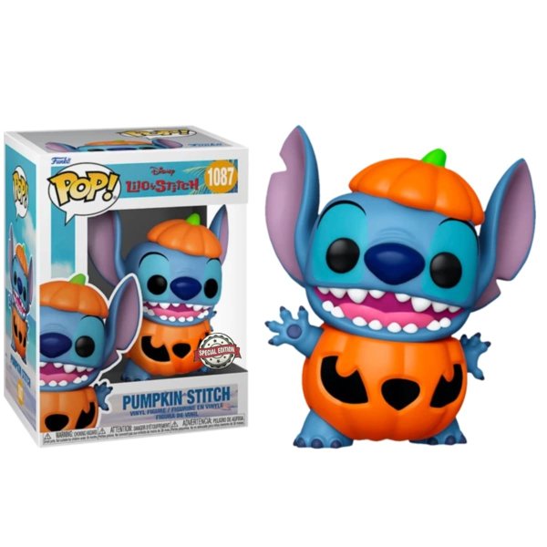 Funko Pop Pumpkin Stitch Lilo and Stitch Disney Special Edition N° 1087
