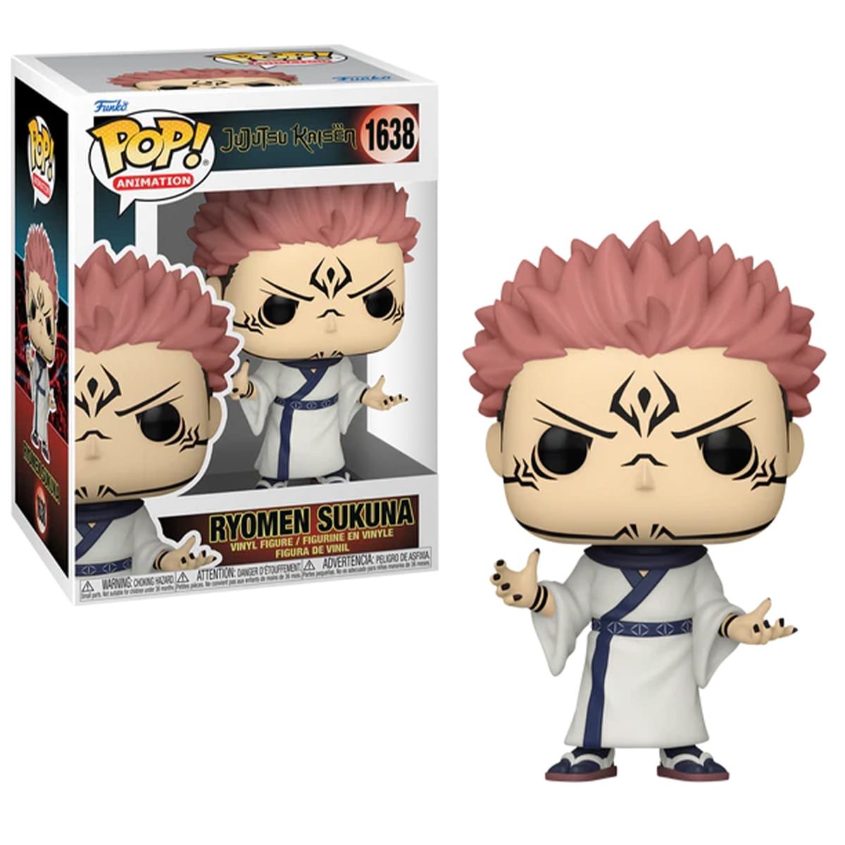 Funko Pop Sukuna Jujutsu Kaisen Vinyl Figure N° 1638