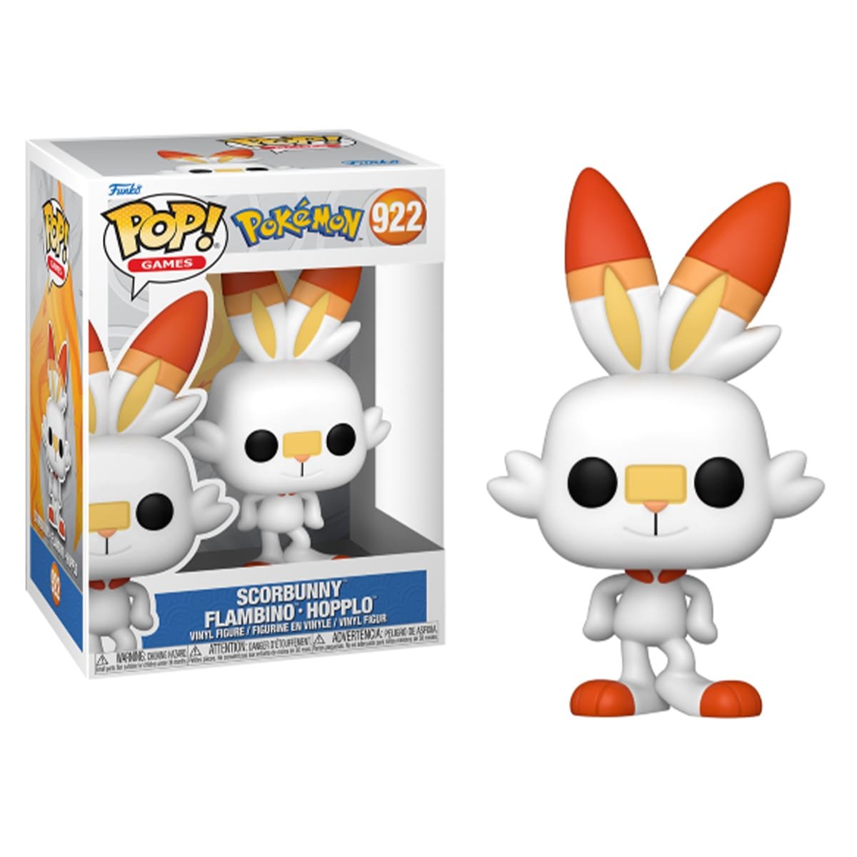 Funko Pop Scorbunny Pokémon Anime Games Vinyl Figure N° 922