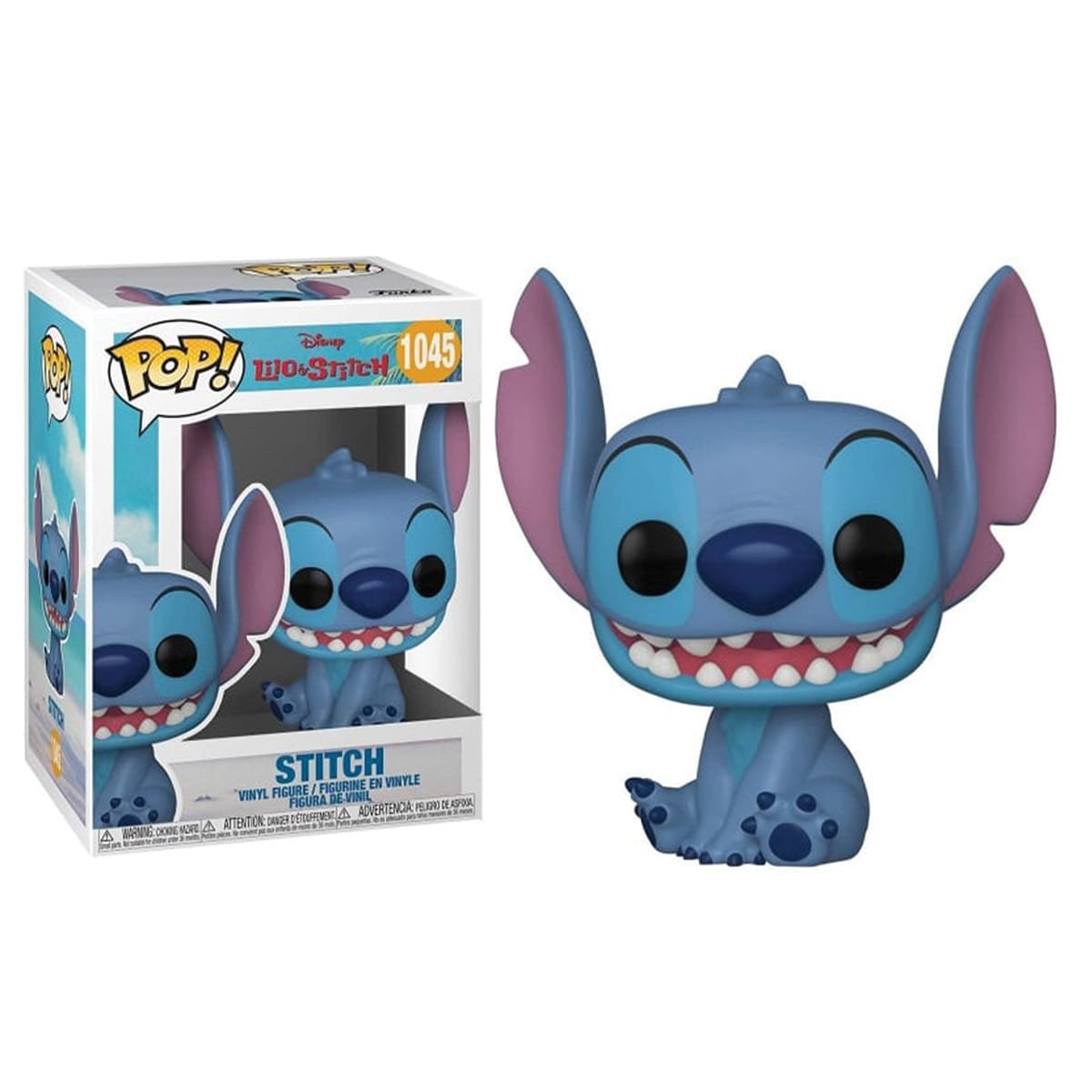 Funko Pop Smiling Seated Stitch Lilo e Stitch Vinyl Figure N° 1045
