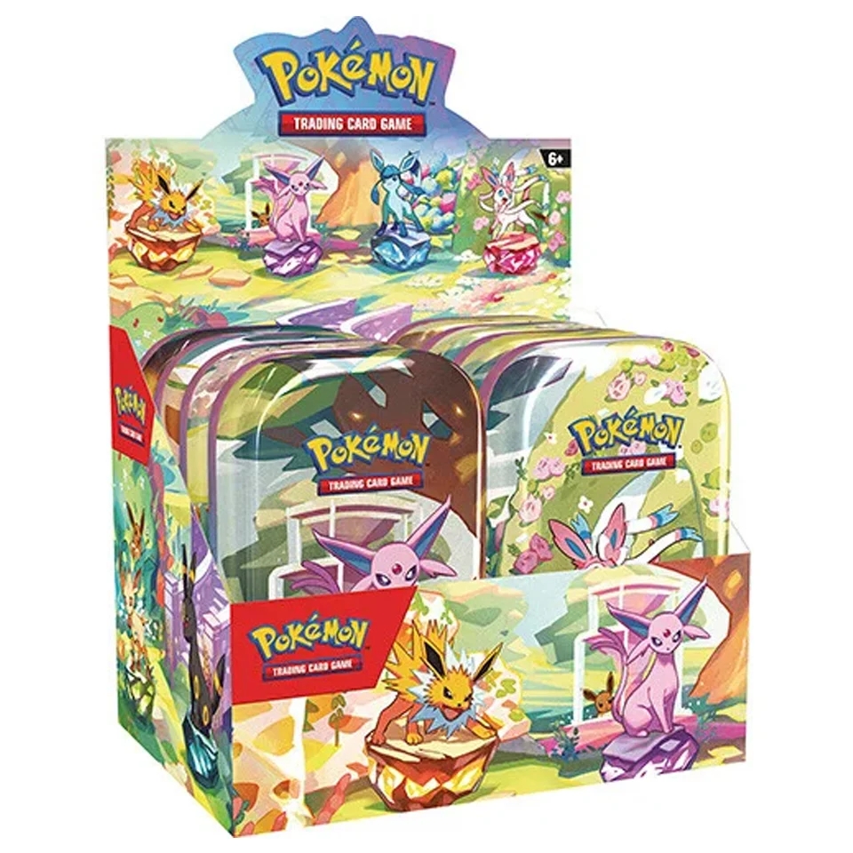 Box da 8 Mini Tin – Evoluzioni Prismatiche