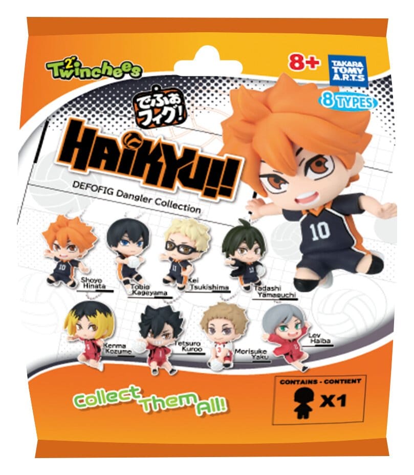Haikyu!! Twinchees Dangler Mini Figures Defofig! 5 cm – Blind Pack – Portachiavi