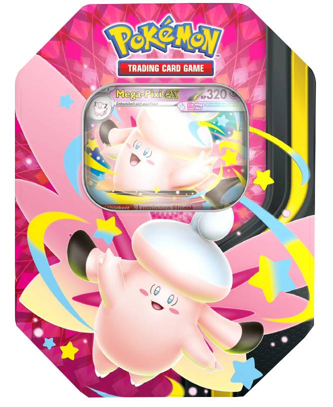 Pokémon Tin 129 Mega Pixi Tin Box