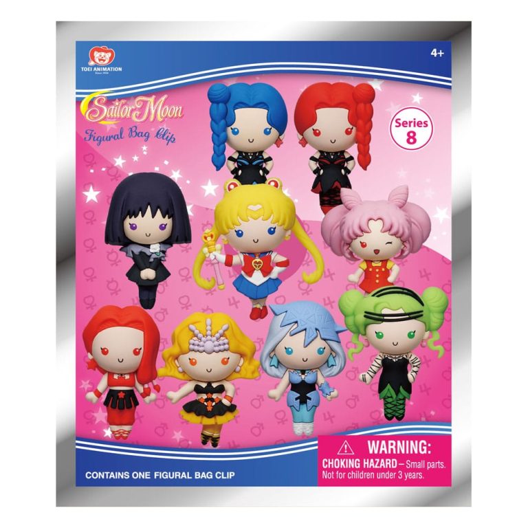 Sailor Moon 3D PVC Bag Clips Series 8 – BLIND PACK