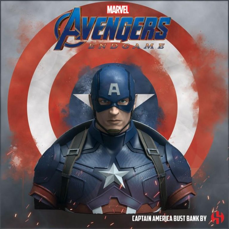 Money BANK – Bust CAPITAN AMERICA Avengers Endgame – 20CM