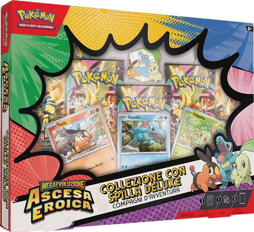 Megaevoluzione: Ascesa Eroica – Collezione con Spilla Deluxe – Compagni d’Avventura (ITA)