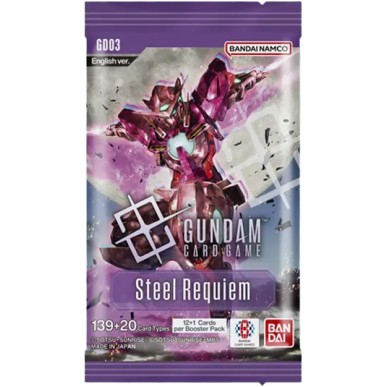 Gundam Card Game – Steel Requiem GD03 – Bustina da 12 Carte (ENG)