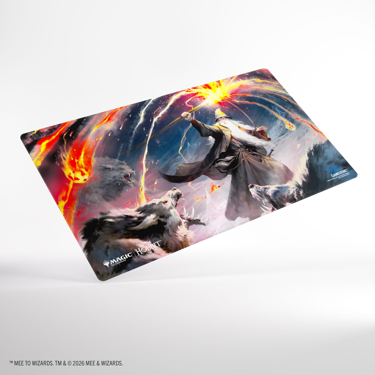 GAMEGENIC Magic: The Gathering – The Hobbit – Shiny Playmat – Gandalf, Shadow’s Foe