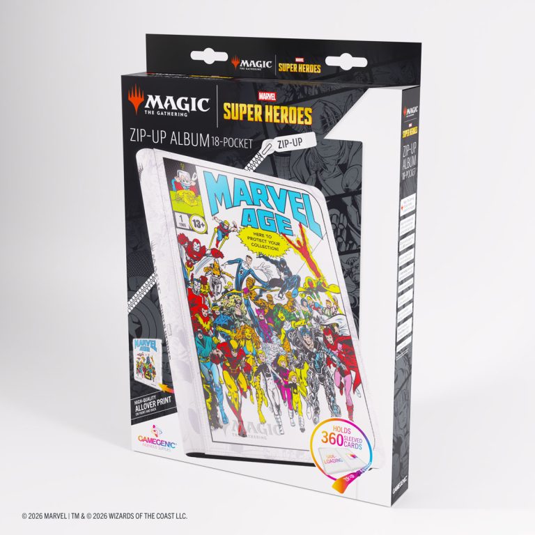 GAMEGENIC Magic: The Gathering – Marvel Super Heroes – Zip-Up Album 18-Pocket – Marvel Age