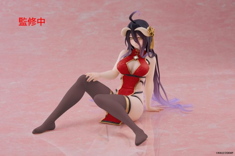 Overlord PVC Statue Desktop Cute Figure Albedo Chinese Dress Ver. Renewal