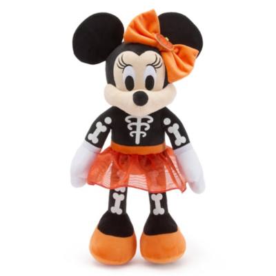 Peluche medio Minni Scheletro di Halloween, 36 cm