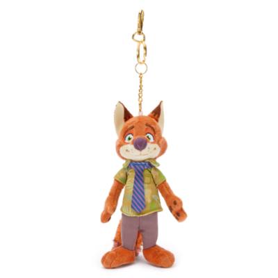 Portachiavi con piccolo peluche di Nick Wilde, Disney Store Japan, Zootropolis, 17 cm