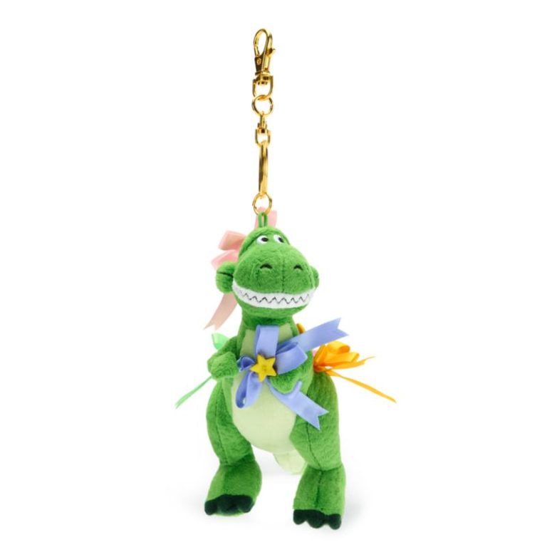 Piccolo peluche portachiavi Rex 30° anniversario Disney Store Japan, Toy Story, 13,5 cm