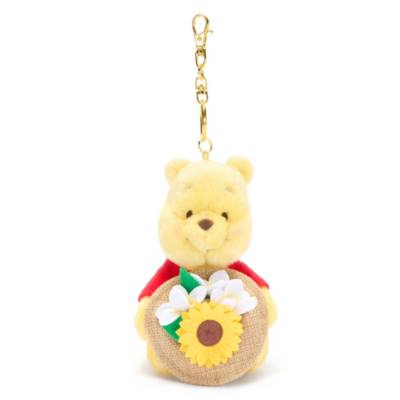 Piccolo peluche portachiavi Winnie the Pooh Summertime Disney Store Japan, 13 cm