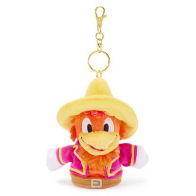 Portachiavi con peluche marionetta da dito Panchito Pistoles Disney Store Japan, I tre caballeros, 15 cm