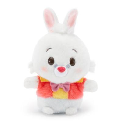 Mini peluche Bianconiglio Urupocha-Chan Disney Store Japan, Alice nel Paese delle Meraviglie, 13 cm