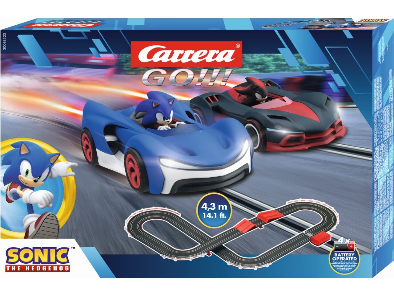 SONIC THE HEDGEHOG – PISTA IN SCALA 1:43