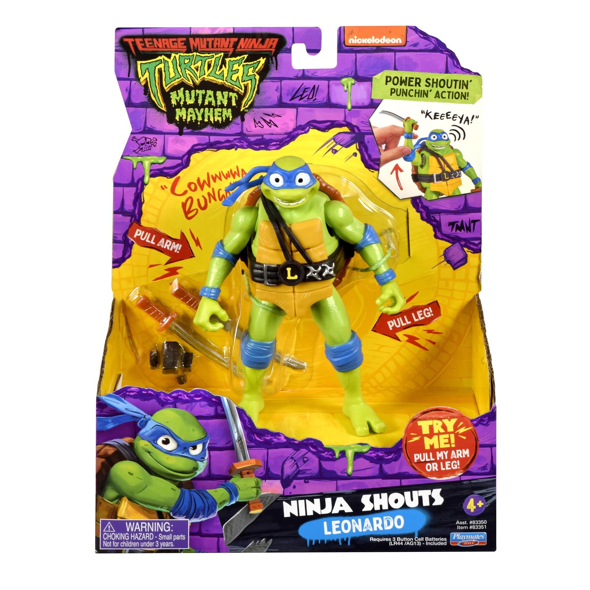 TEENAGE MUTANT NINJA TURTLES MUTANT MAYHEM – LEONARDO NINJA SHOUTS