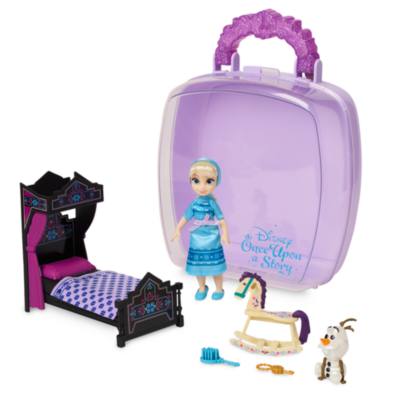 Disney Once Upon a Story, set da gioco con mini bambola Elsa, Frozen