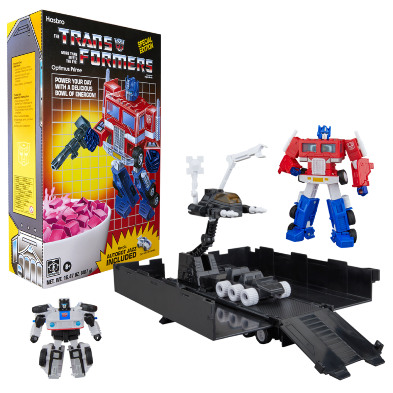 Transformers Optimus Prime & Autobot Jazz Cereal Box Set