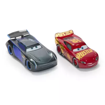 Macchinine in metallo pressofuso Saetta McQueen e Jackson Storm, Disney Pixar Cars