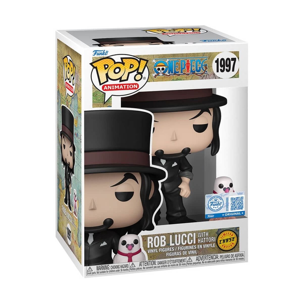 Funko Pop Rob Lucci with Hattori Chase One Piece 1997