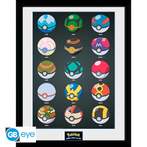 Pokémon – Poster Incorniciato Pokéballs 30,5×40,6 cm
