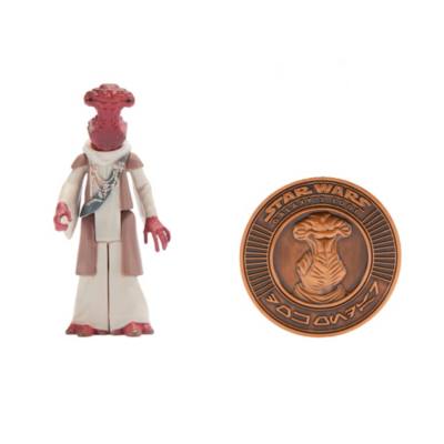 Set action figure di Dok-Ondar in edizione limitata, fumetto e moneta, Star Wars: Galaxy’s Edge