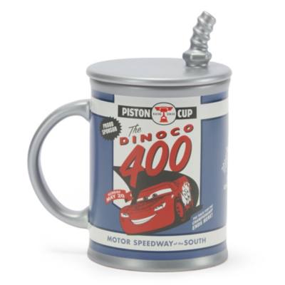 Tazza con coperchio Dinoco Motor Oil, Disney Pixar Cars