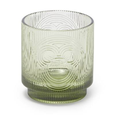 Bicchiere piccolo verde con silhouette di Topolino, Home Haven