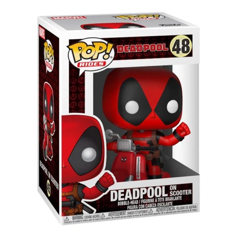 Funko Pop Deadpool on Scooter Pop Rides Marvel N° 48