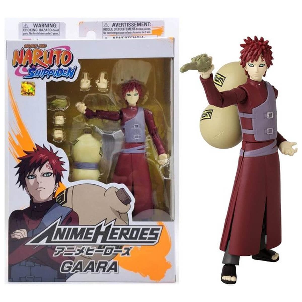 Gaara Figura Anime Heroes 17cm Bandai Naruto Shippuden