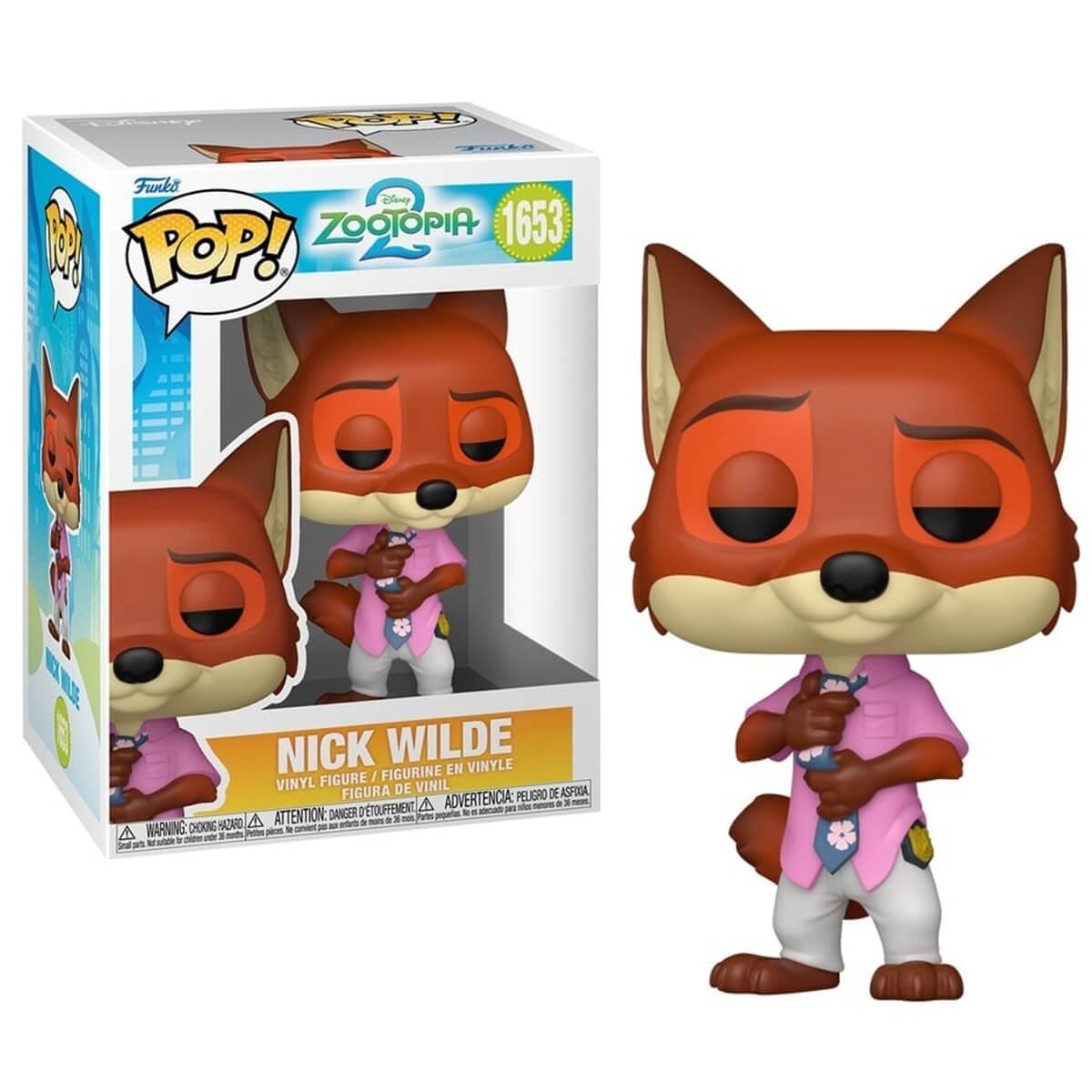 Funko Pop Nick Wilde Zootopia 2 Disney N° 1653