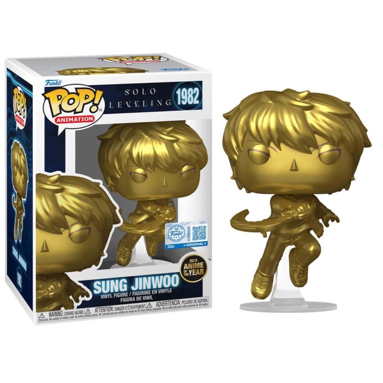 Funko Pop Sung Jinwoo Solo Leveling Oro N° 1982
