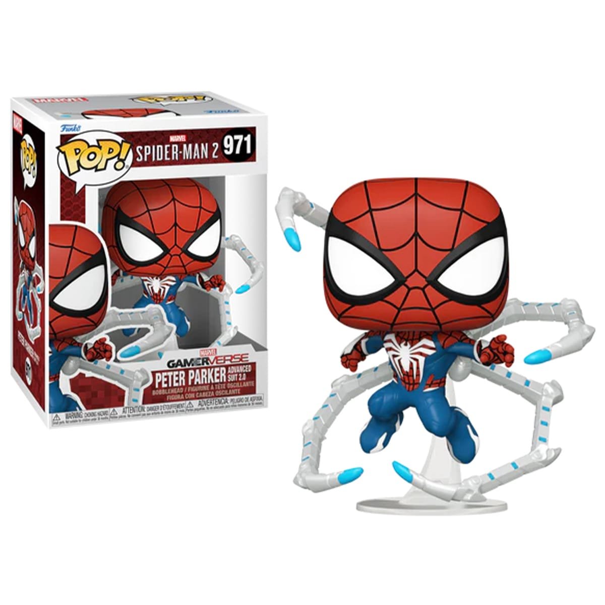 Funko Pop Peter Parker Advanced Suit 2.0 Spider-Man 2 Games N° 971