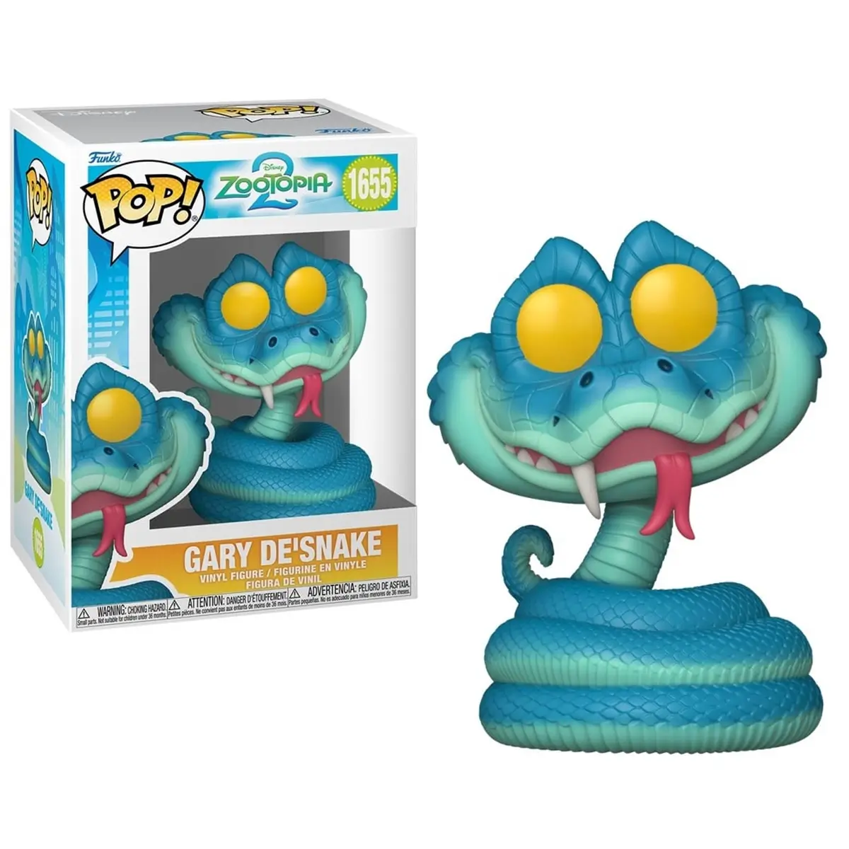 Funko Pop Gary De’Snake Zootopia 2 Disney N° 1655