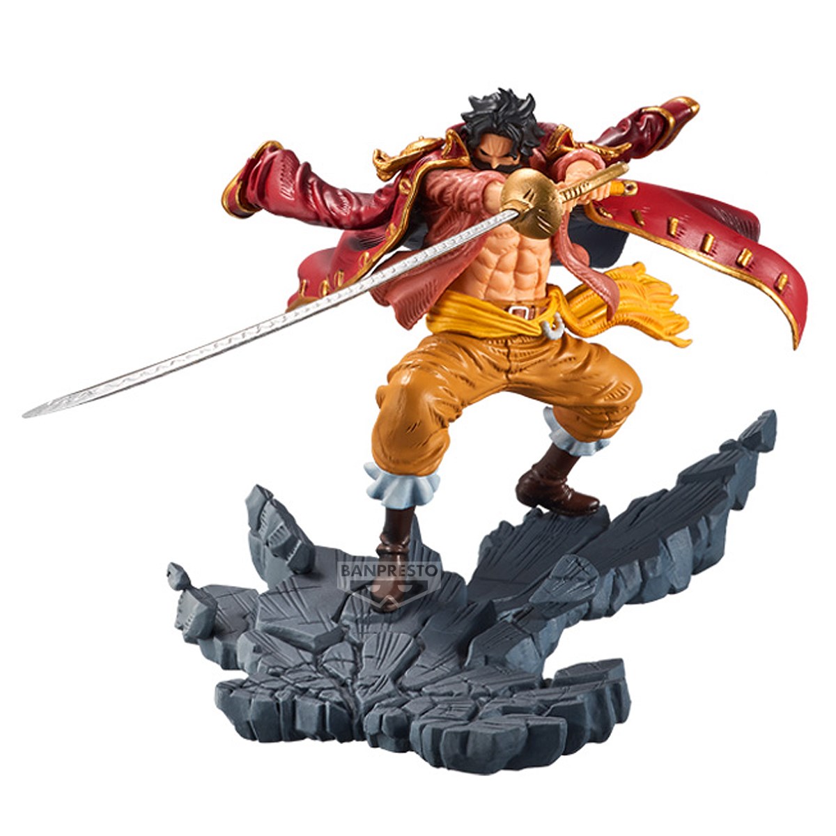 BANPRESTO ONE PIECE MANHOOD COLL. GOL D. ROGER 10CM