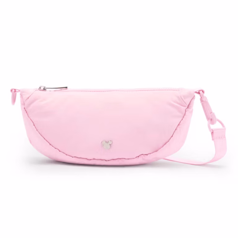 Borsa a tracolla rosa Disney con silhouette di Topolino