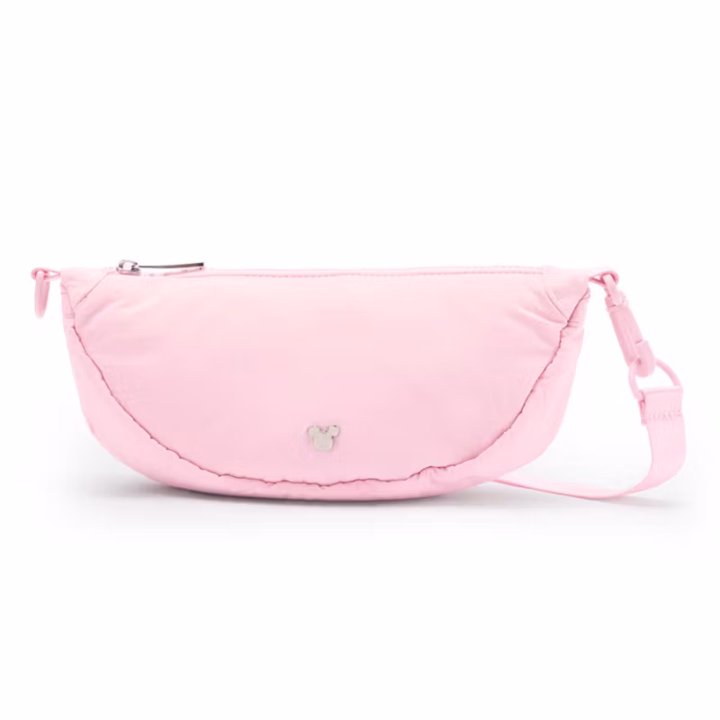Borsa a tracolla rosa Disney con silhouette di Topolino