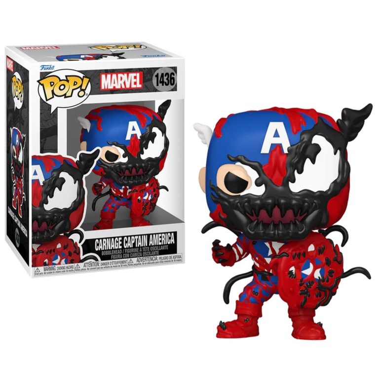 Funko Pop Captain America Carnageized Marvel N° 1436