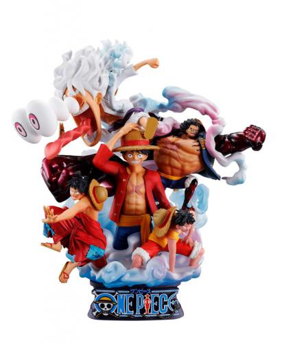 ST One Piece Re-Birth Luffy Special Petitrama Dx Logbox 15cm