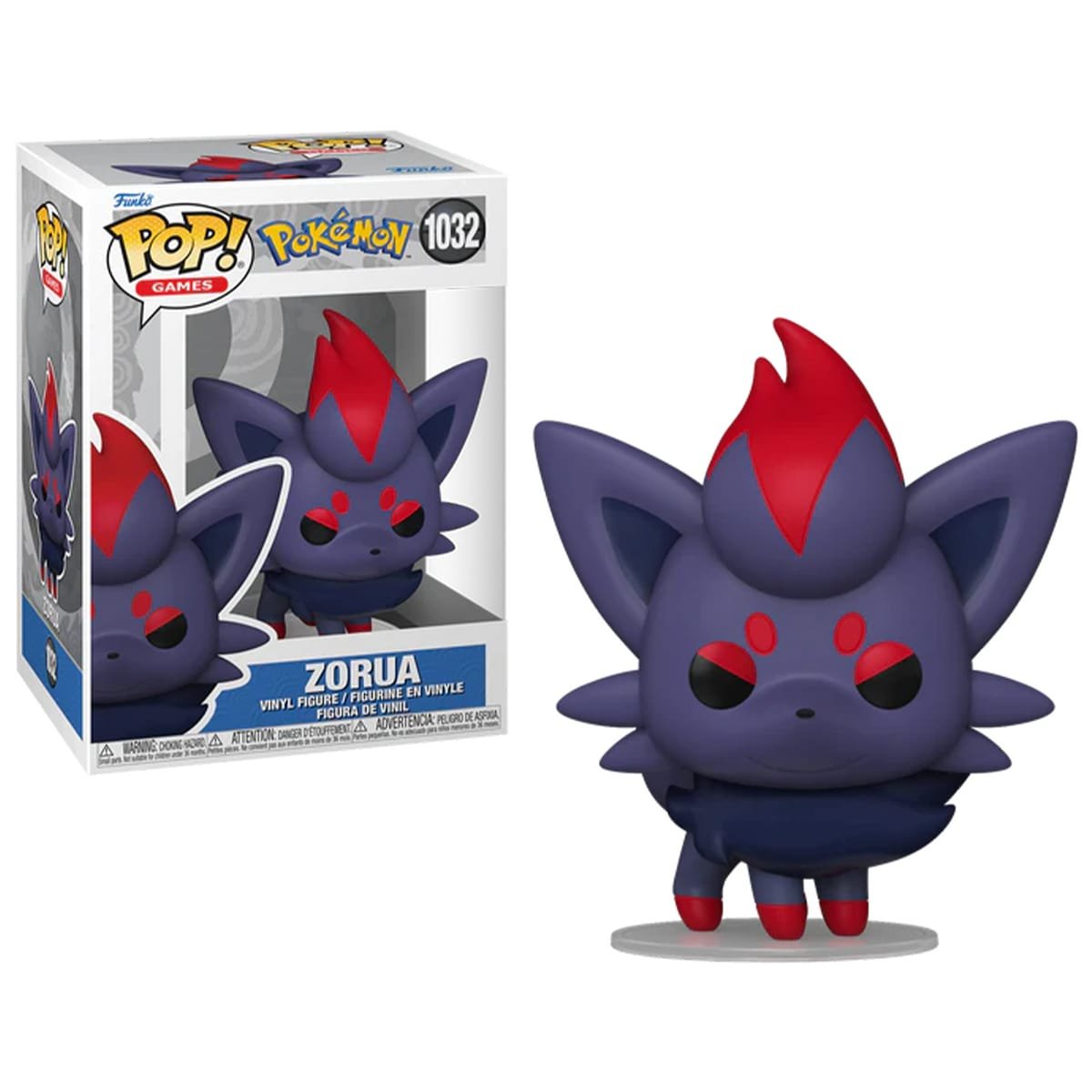 Funko Pop Zorua Pokémon Games Figure Tipo Buio N° 1032