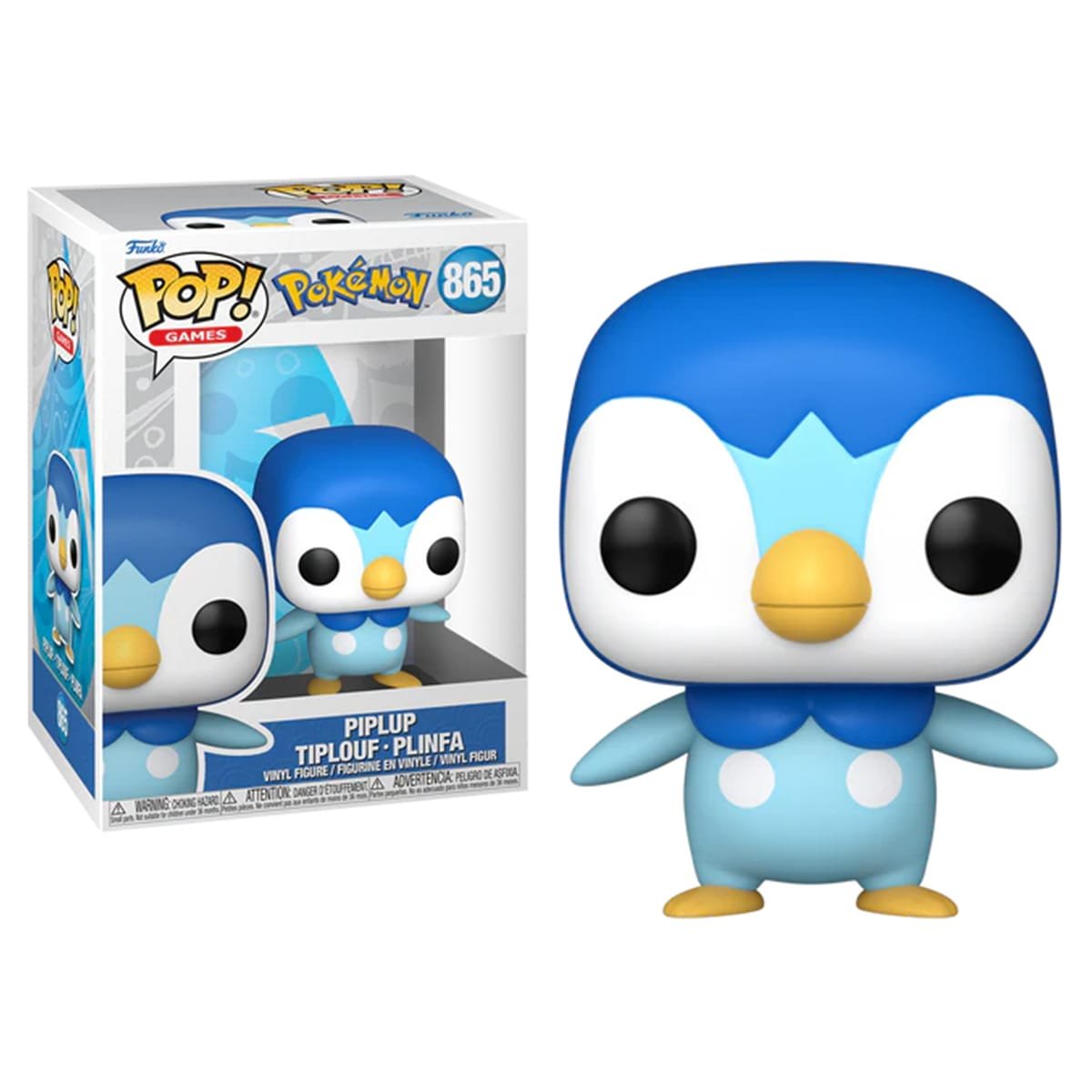 Funko Pop Piplup Pokémon Games Amime Vinyl Figure N° 865
