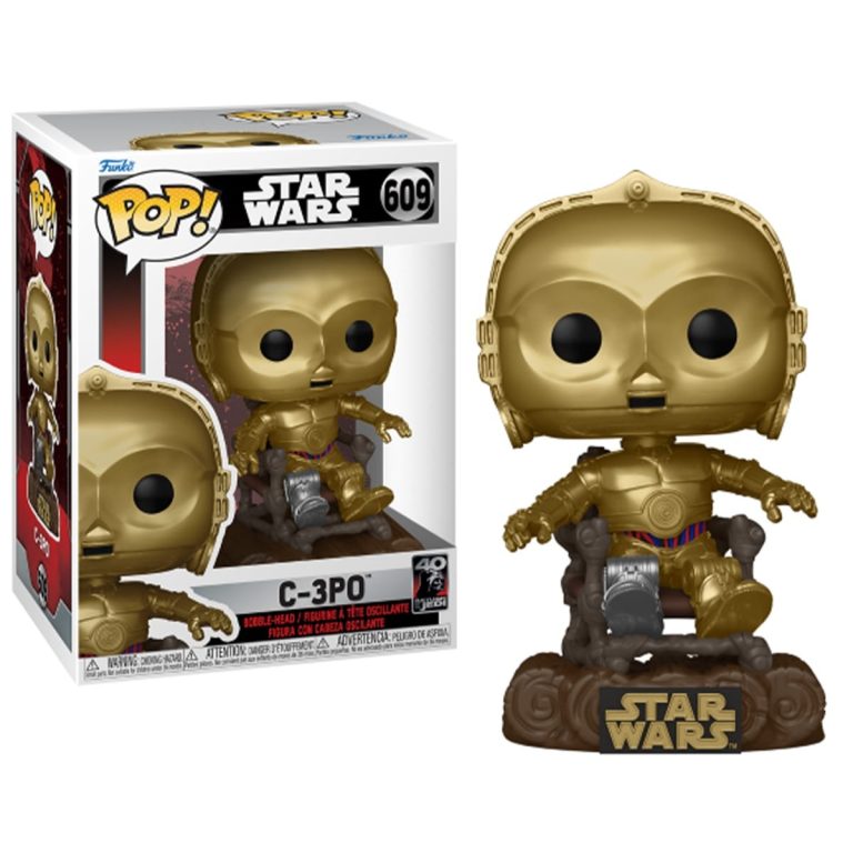 Funko Pop C-3PO on Chair Star Wars 40th Anniversary N° 609